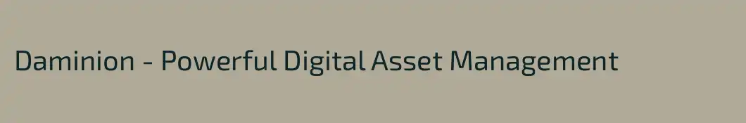 Daminion - Powerful Digital Asset Management